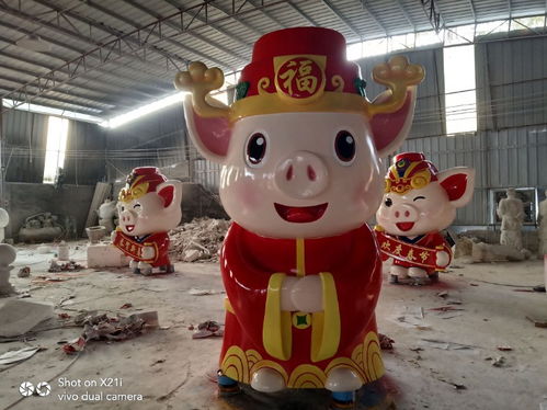 卡通公仔雕塑廠家定制 打造戶(hù)外喜慶節(jié)日卡通擺件裝飾品
